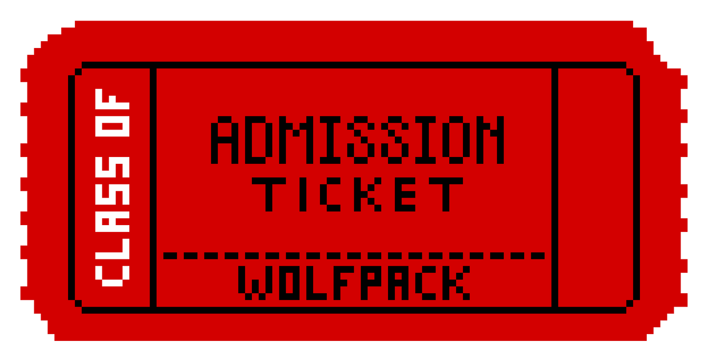 Admissions Ticket