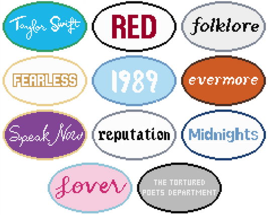 Taylor Swift Eras Travel Ovals "T-Ovals"